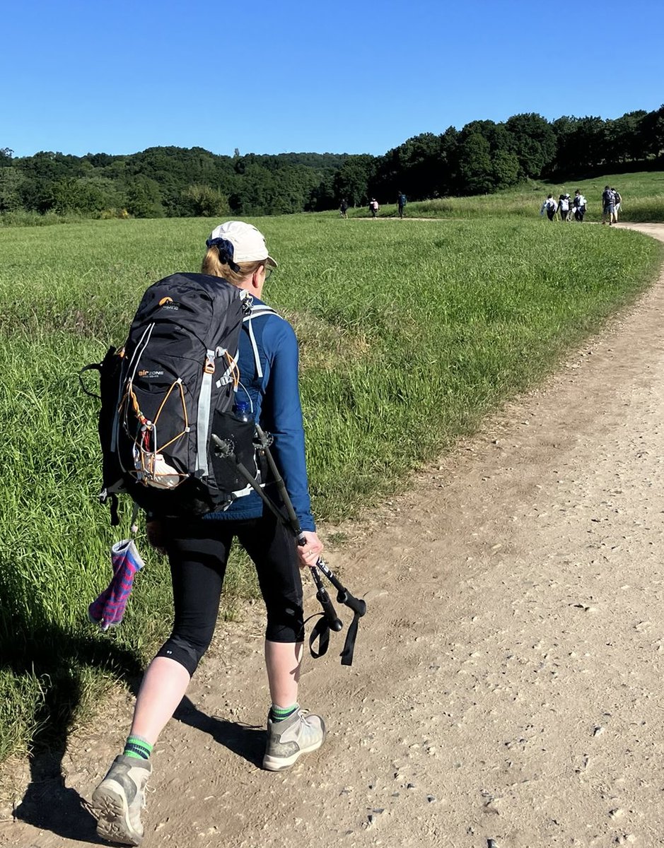 It's exactly 5 weeks since Aisling began her Camino on France/Spain border. Over 700km walked &amp; only 68 remaining before she reaches Santiago de Compostela on Thursday. Such courage, resilience &amp; determination. And two great causes will benefit - gofund.me/095f60eb