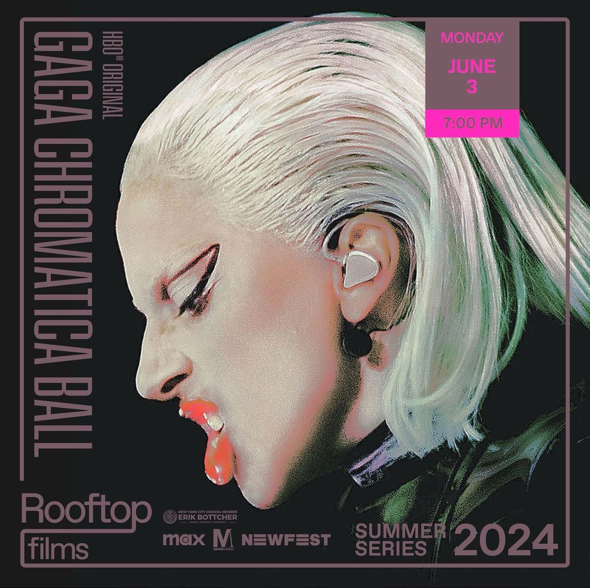 Erik Bottcher (@ebottcher) on Twitter photo TONIGHT! Free outdoor screening of GAGA CHROMATICA BALL with <a href="/RooftopFilms/">Rooftop Films</a> at Gansevoort Plaza, Meatpacking District.
7:00 PM: Seating Opens
8:15 PM: Program Begins
First come, first served. Register: rooftopfilms.com/event/gaga-chr… TONIGHT! Free outdoor screening of GAGA CHROMATICA BALL with <a href="/RooftopFilms/">Rooftop Films</a> at Gansevoort Plaza, Meatpacking District.
7:00 PM: Seating Opens
8:15 PM: Program Begins
First come, first served. Register: rooftopfilms.com/event/gaga-chr…