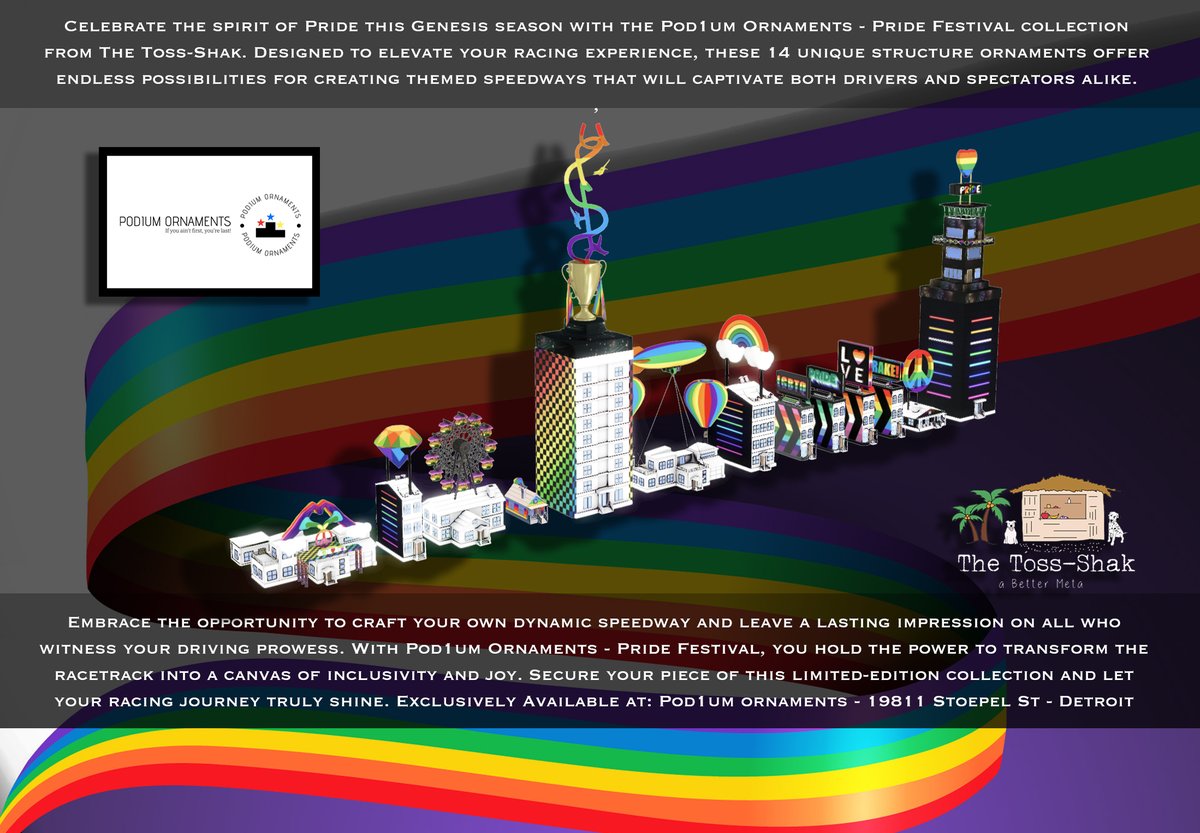 Thanks to all of you who have purchased our Genesis season ornaments!  We at The Toss-Shak truly appreciate your business!  ❤️   Pod1um Ornaments is a Toss-Shak branded product and still available in extremely limited quantities.  <a href="/UplandMe/">Upland</a> #uplandme #upland <a href="/tosshed/">TossHed.eth 🦄⛓️</a> <a href="/fadi04_/">Fahad Naeem</a>