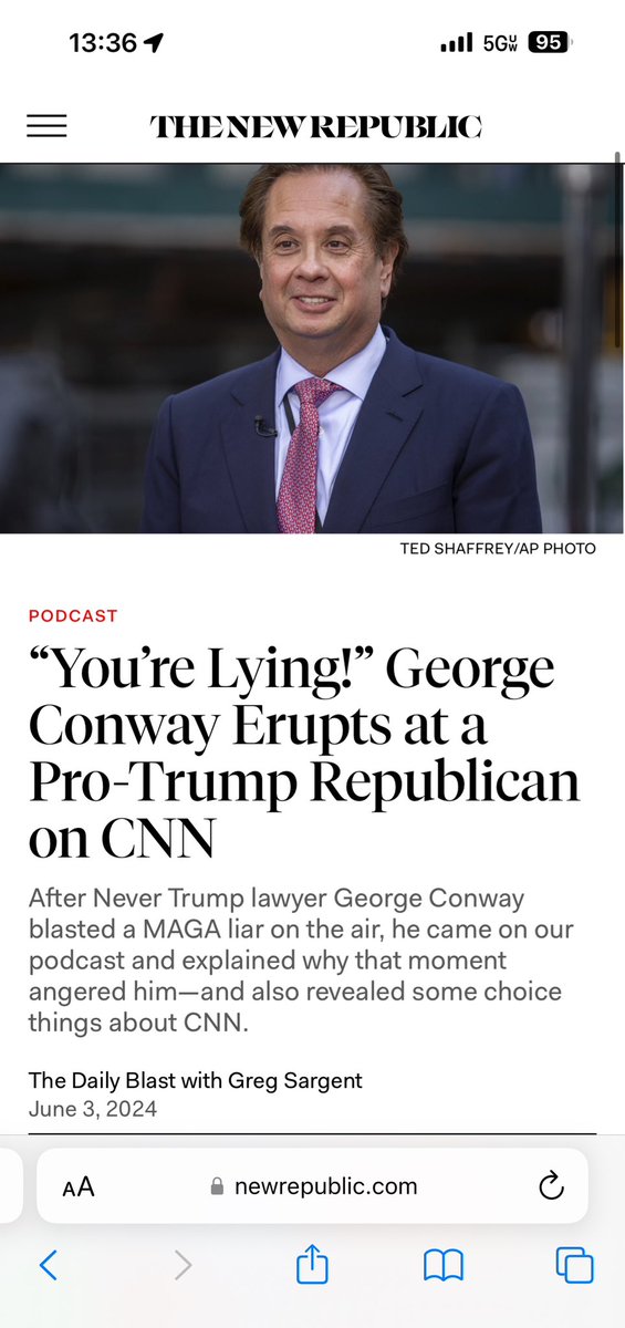 gtconway3d's tweet photo. “George Conway dressed down a GOP commentator for lying his ass off about Donald Trump—and then, right on the air, he asked why CNN was paying this Republican to spread lies on Trump’s behalf.  We chatted with Conway about why he unloaded.”

https://t.co/jvjCmyEayl https://t.co/fg7HbCRx9i