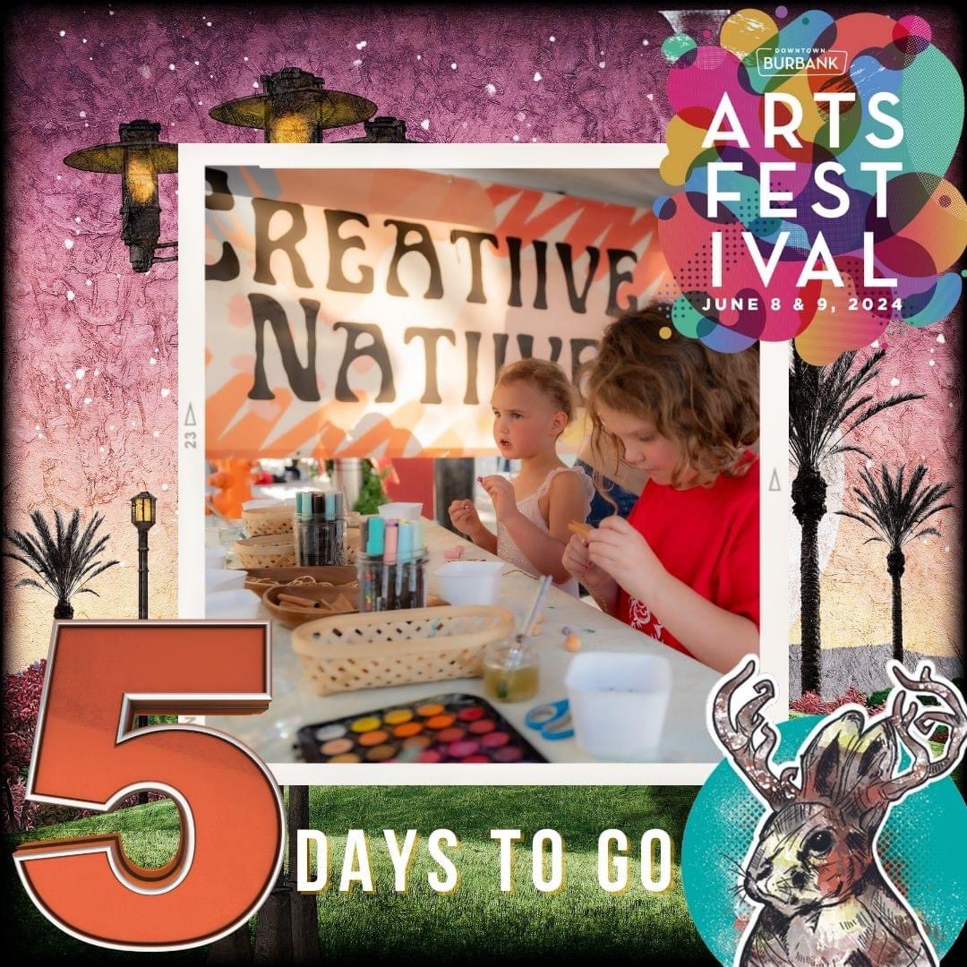 BurbankCA's tweet photo. NOTICE: 📍San Fernando Blvd will be closed between Angeleno Ave &amp; Magnolia Blvd from 6AM Saturday, June 8th through 9PM Sunday, June 9th for the Downtown Burbank Arts Festival. 🎨🖌️

🔗 Full details: https://t.co/vVCK2oVMPn https://t.co/1zciXjvlm5
