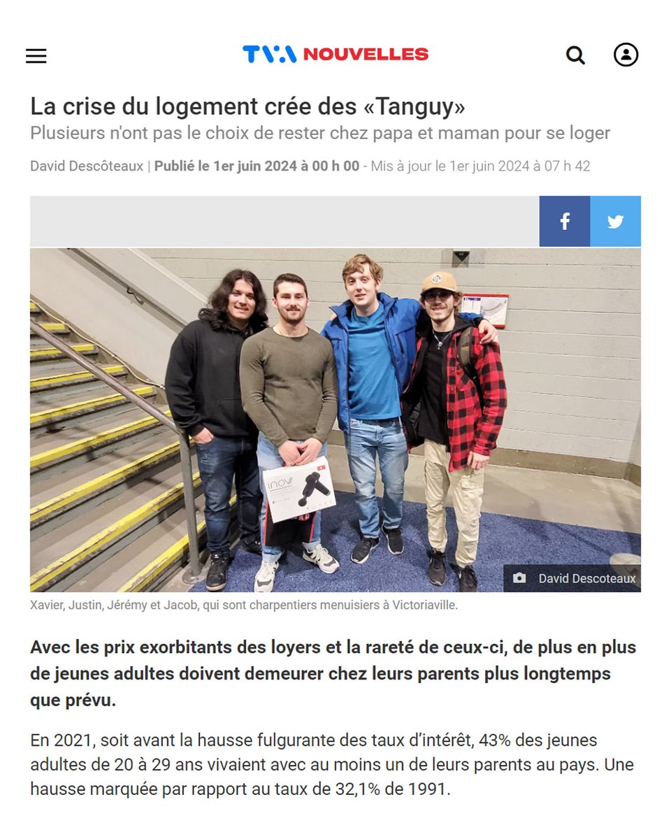 De plus en plus de jeunes adultes ne peuvent pas quitter le domicile de leurs parents parce que Trudeau a doublé le coût du logement et récompensé les maires qui bloquent la construction. Il n’en vaut pas le coût du logement.