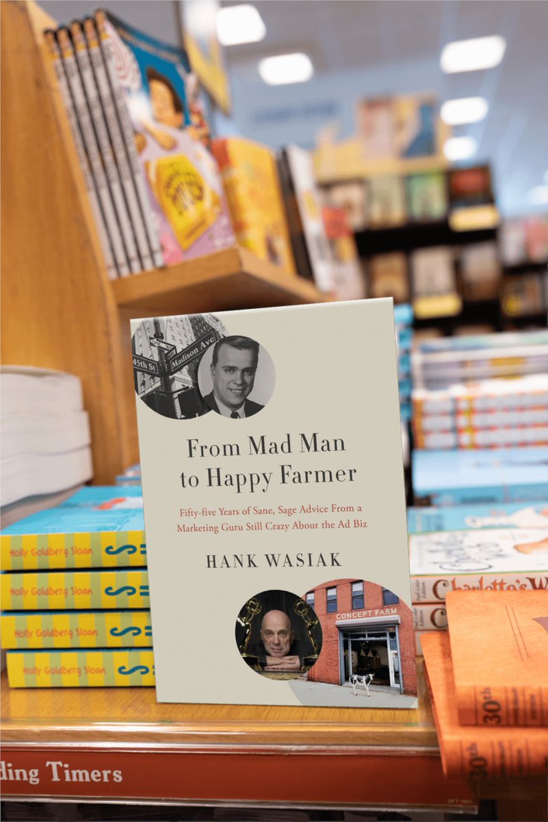 wbrandpub's tweet image. Straight out of Mad Men, @HankWasiak shares candid stories from the heyday of #advertising to his life today in FROM MAD MAN TO HAPPY FARMER bit.ly/3lgHGCP.
Coming 8/20 in paperback: Hank’s Change the Way You See Everything, w/Kathryn D. Cramer, Ph.D. #AssetBasedThinking