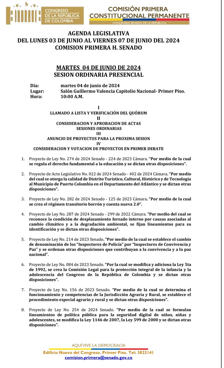 InspectoresMed's tweet photo. #InspectoresCol requerimos todo el apoyo y compromiso de @SenadoGovCo y Comisión @PrimeraSenado para sacar adelante esta iniciativa parlamentaria que fortalece la Justicia Cercana al Ciudadano y dota de herramientas a Inspectores de Policía de #COL 🇨🇴. Compromiso Total Medellín https://t.co/cTixZZfCjP