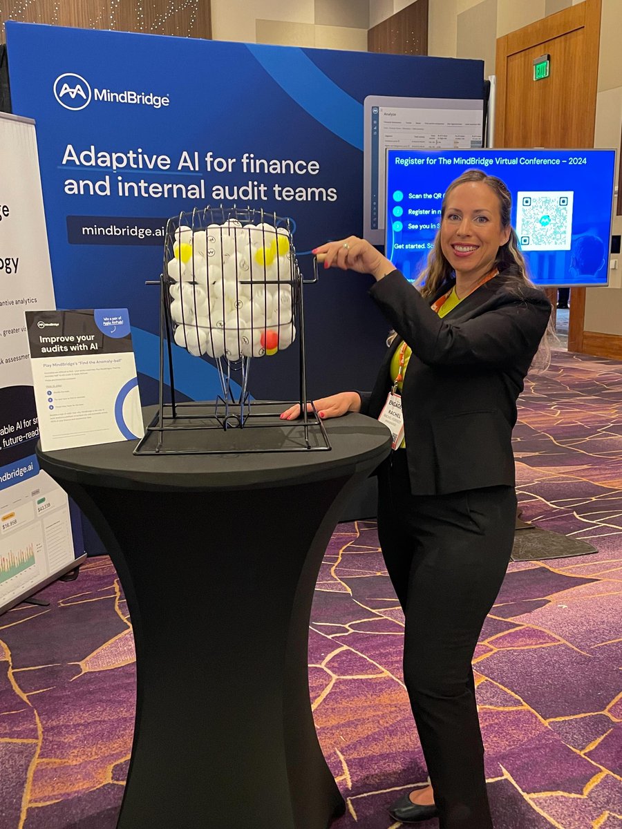 mindbridge_ai's tweet photo. Challenge yourself at #Engage24! π Play the 'Find the Anomaly-ball' game at Booth #1103:
βͺ 200 balls, one dataset.
π 6 are known transactions.
π΄ Find the one red anomaly!
See how our AI simplifies spotting anomalies. Win Apple AirPods! #AICPA #CIMA #AuditAnalytics https://t.co/iu1JTe8wij