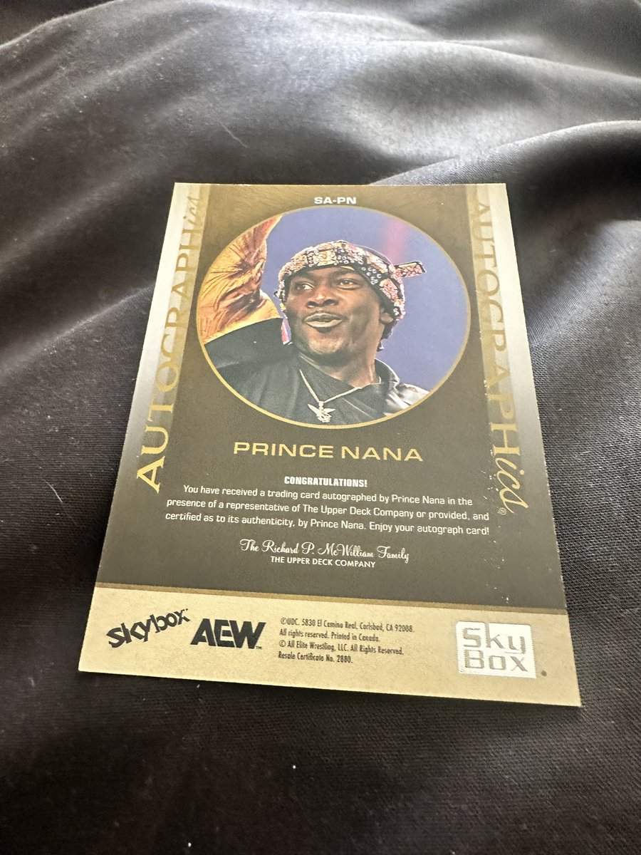 PrinceKingNana's tweet photo. My @AEW @UpperDeckSports card🔥🔥🔥🕺🏾🕺🏾🕺🏾🕺🏾🕺🏾 #AEWDynimite #AEWCollision #AEWRampage https://t.co/U7jYRvVdyR https://t.co/K4IevwcDkW