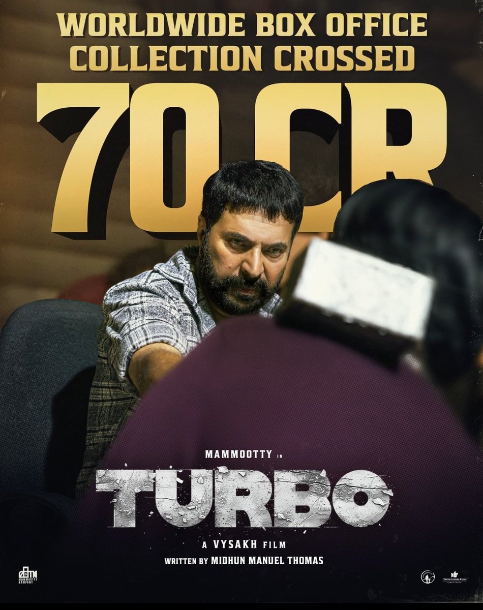 OShibil's tweet photo. King always king 👑#Mammootty
Turbo 70cr ww🔥mixed reviews &amp;  hater step back &amp; degarding💩🤣 #Megaactor/#Megastar 🥱🤌🔥
Mammookka stardom,fanbase oru mohananum illa hence it is proved https://t.co/6fDWspr8NN