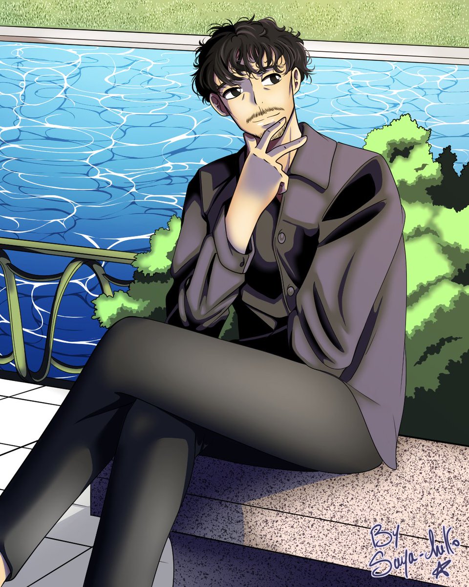 It's a beautiful day!
Ideal for a walk and for spending time with friends✨️
I hope you like it!
*
For <a href="/tsuda_ken/">津田健次郎 KENJIRO TSUDA</a>
*
#kenjirotsuda #津田健次郎 #drawing #painting #art #digitalart #Japanese #日本 #voiceactor #声優 #actor #井上和彦 #nanamikento #呪術廻戦 #tatsu #極主夫道