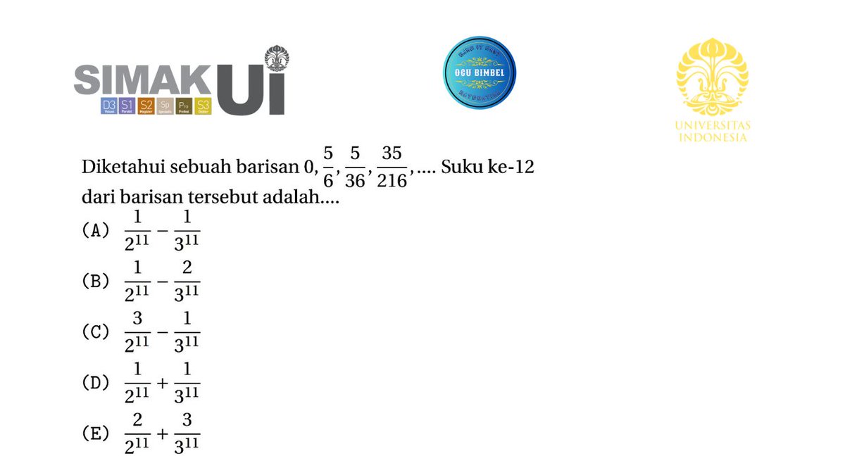 BimbelIcsiak's tweet photo. SIMAK UI Tahun 2018, Kemampuan IPA, Soal No. 12 (Pola Bilangan) #hots
#tkpa #shorts #study #studytwt #studyacc #simakUI #UI #simakUI2024 #AMBISVERSE https://t.co/dcW0ESwsGe