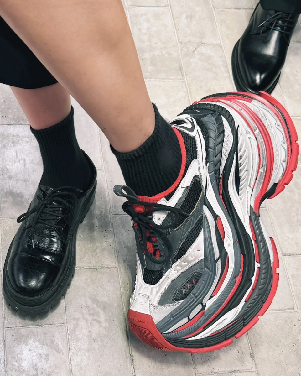 靴 balenciaga platform shoes 16cm size42 Balenciaga Platform Sneaker – 16cm & 8.5cm Debuted in the