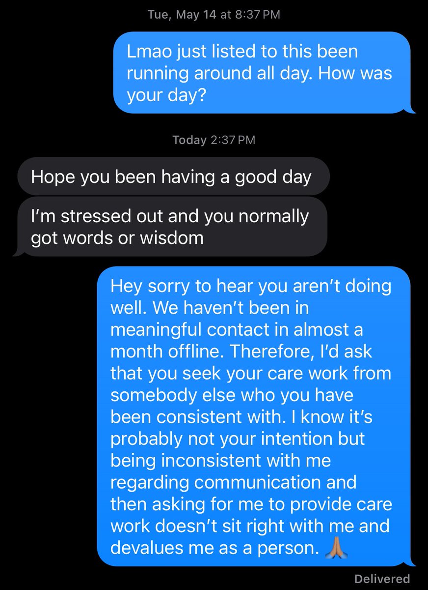 MarcusShepard's tweet photo. I’m the king of boundaries… don’t be inconsistent and then expect me to play the “fat friend” ✌🏽 https://t.co/o8mVJ0FJN5