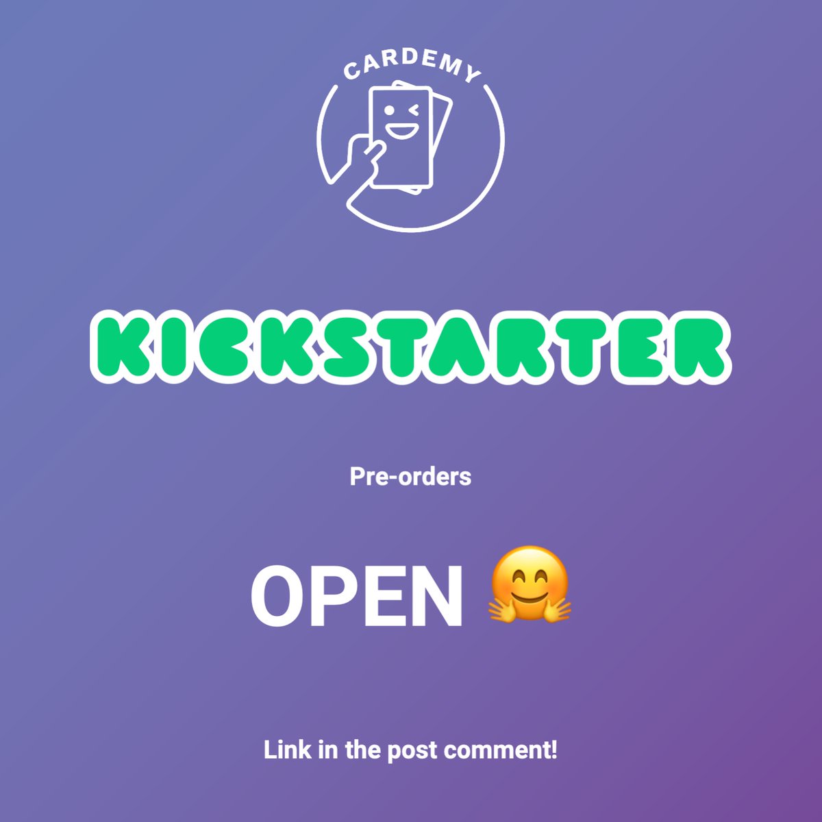 CardemyJapanese's tweet photo. Our pre-order Kickstarter page is now OPEN 🎉 

Link below 👇
https://t.co/d7gDVLYoIr

Don't miss your chance to get the new Cardemy subscriptions &amp; add-ons exclusive to this campaign 😎 https://t.co/PYmuR64Tkf