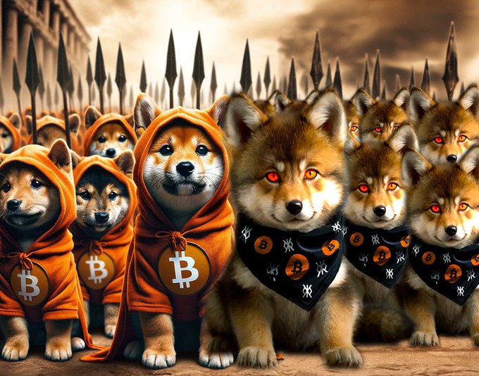 OnChainShaman's tweet photo. 🐶 $DOG 🤝 $LOBO 🐺

Wolves and dogs belong to the same family, Canidae, and they share a common ancestry [RUNESTONE]. The scientific name for the gray wolf is Canis lupus, where "lupus" means "wolf" in Latin. https://t.co/8CxG1UaFpX