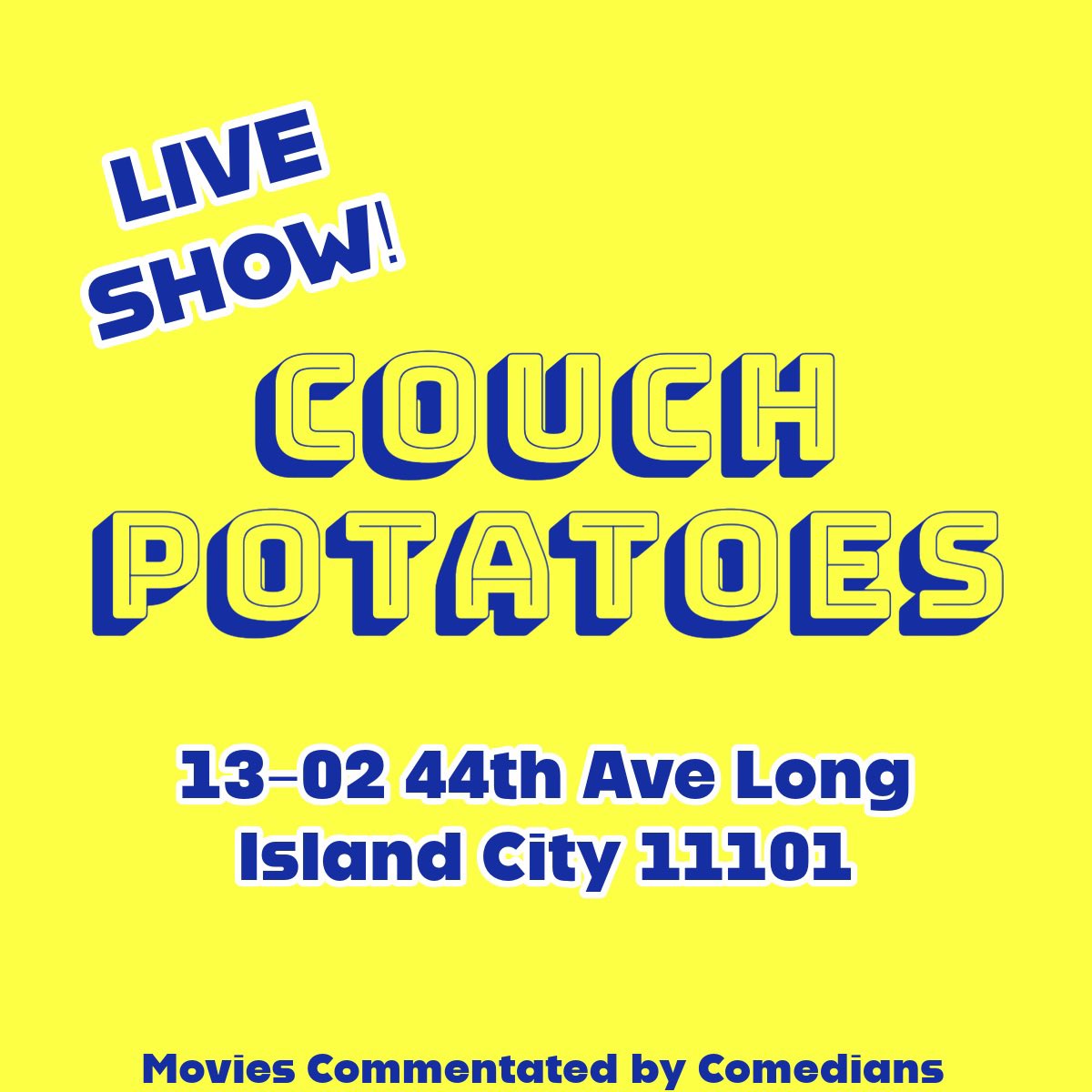 TUESDAYS!
📍NYC 7pm FREE FREE FREE