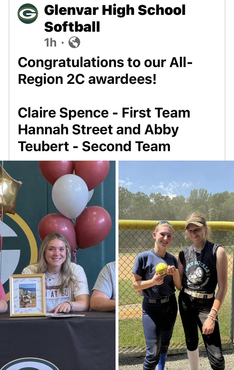 abigail_teubert's tweet photo. Proud of our team and appreciative of this award! 
@glenvarsports 
@hornets2026 
@MilliganBuffsSB https://t.co/MtD7ToYwWP