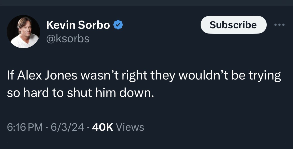 If Kevin Sorbo was shut down, nobody would notice.