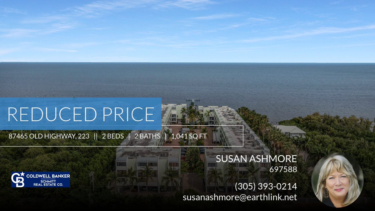 SusanAshmore's tweet photo. 📍 Reduced Price 📍 This recently reduced home at 87465 Old Highway, 223 223 in Plantation Key won't last long, so, don't wait to set up a showing! Reach out here or at (305) 393-0214 for more information!

Susan Ashmore, CRS, GRI,... https://t.co/ki5m6TMnl2 https://t.co/xYoQ9kKdN8