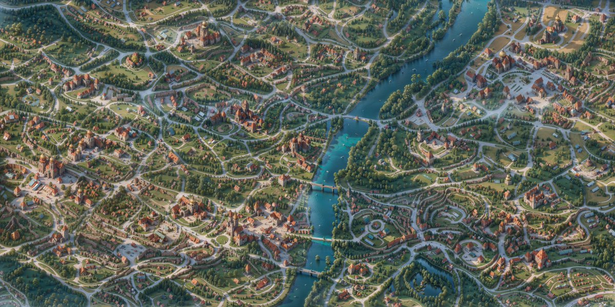 GigaPixelWorlds's tweet image. #Polish landscapes using #Warsaw for #controlnet. #isometric #stablediffusion #AIgenerated #aiworlds #ai #artificialintelligence #mapworlds #aigaming #4K #Poland