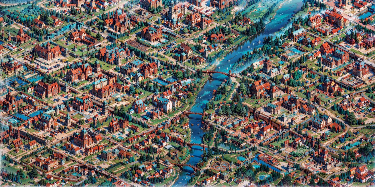 GigaPixelWorlds's tweet image. #Polish landscapes using #Warsaw for #controlnet. #isometric #stablediffusion #AIgenerated #aiworlds #ai #artificialintelligence #mapworlds #aigaming #4K #Poland