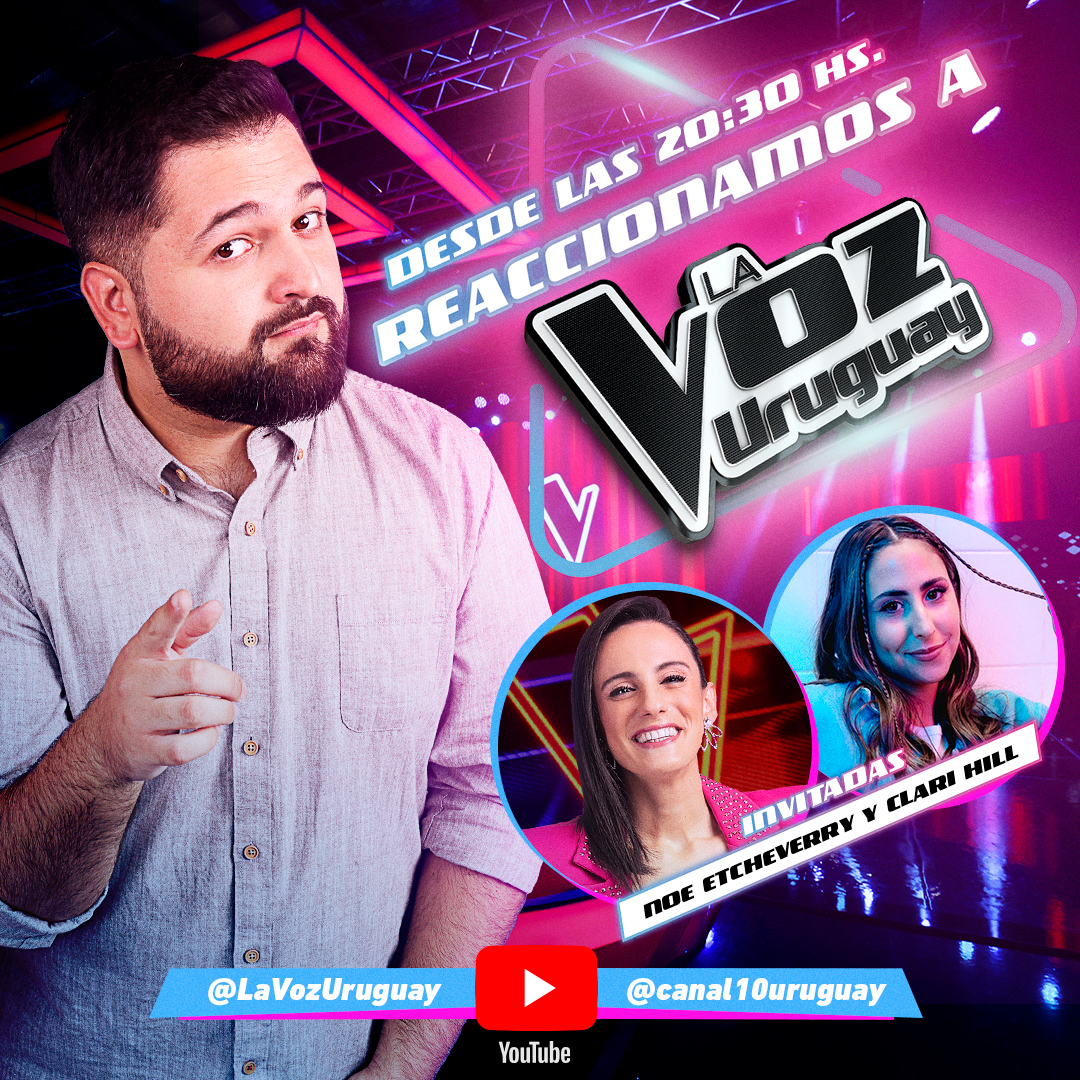 ¡Sumate para disfrutar juntos del GRAN ESTRENO de #LaVozUruguay! 🤩✌️💥

Reaccionamos desde el Canal de YouTube. 🔗👉 youtube.com/live/QbI4UgGln…

<a href="/Agustin_Gil/">Agustin Gil</a>