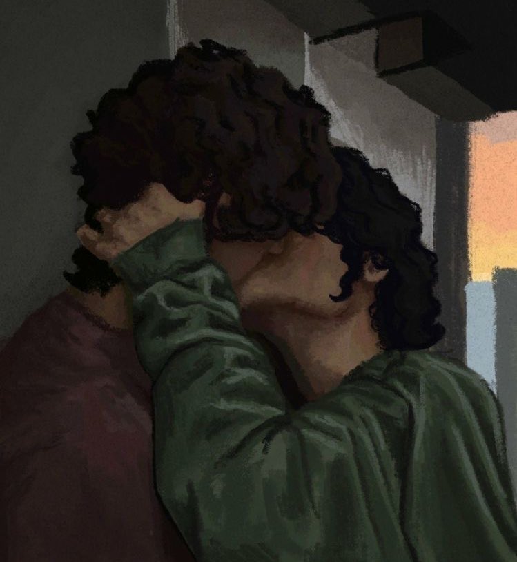 phoebelver's tweet photo. regulus being the one to initiate their first kiss, like this https://t.co/3xsVD65cnv