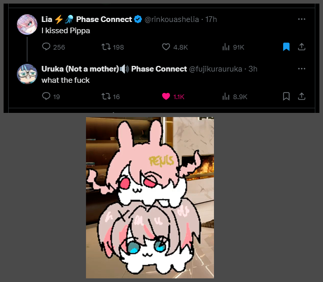 Agemmata's tweet photo. #pipporno #ashelewd

I'm starting to think it's abnormal for me to look at 2 cute hamsters and go: "there's debauchery involved...".

Either way, blame Eimi. 😏 https://t.co/E6pRgosBRg