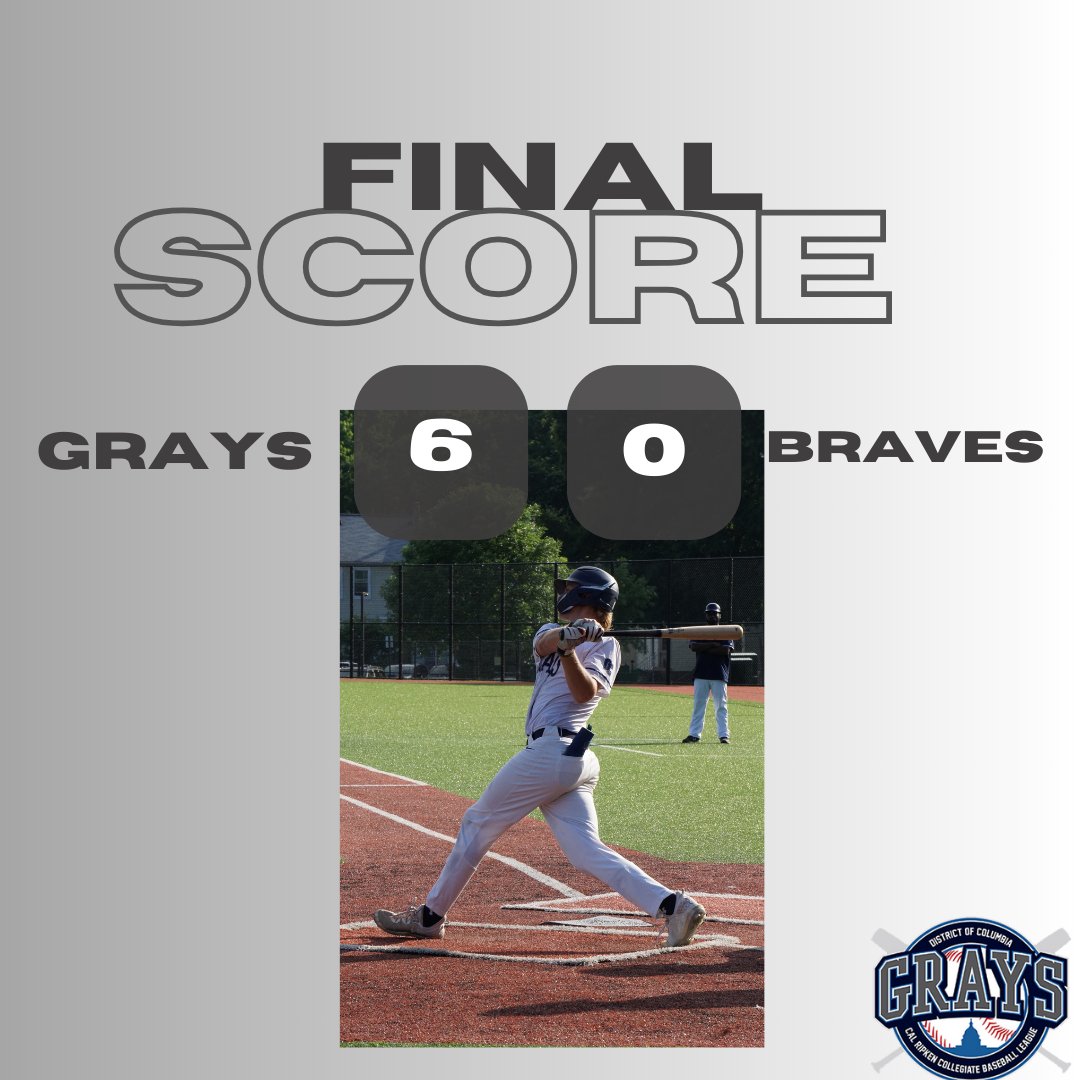 GRAYS WIN! Thank you to everyone who came out to our home opener😀 See you tomorrow as we face <a href="/SoMDSenators/">Maryland Senators Baseball</a> back here at PGCCC