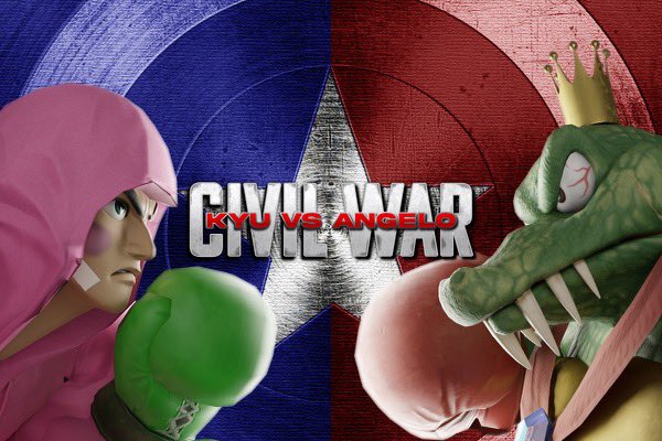 RenoSmashC's tweet photo. CHOOSE A SIDE🥊
ARE YOU:
#TEAMKYU
OR
#TEAMANGELO
THIS TUESDAY AT 6:30Pm,TECH NV, RENO NV
DONT MISS THIS HYPE SALTY SUITE.
FT5, PRIDE ON THE LINE
GRAPHIC BY @ronbontran https://t.co/xKH1zrkGzd