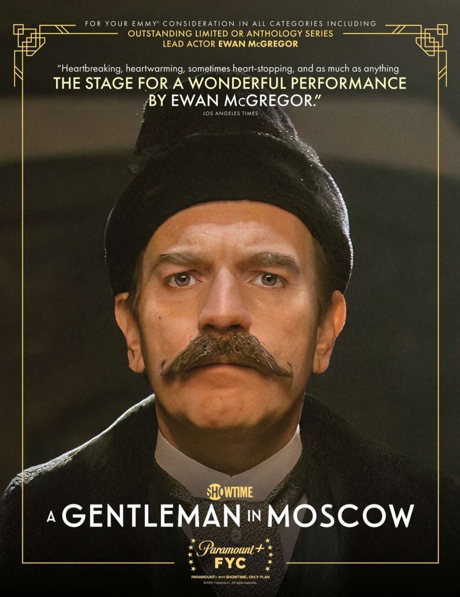 NEW! 🚨For Your Consideration (FYC) of the series A Gentleman in Moscow starring Ewan Mcgregor in the Emmy magazine issue 7°. 📸