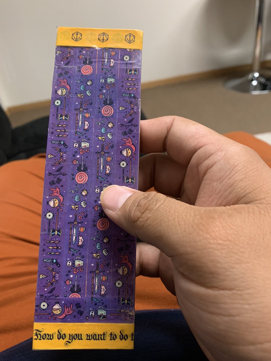 LtDepression's tweet photo. Made a book mark with @CriticalRole washi tape 😂 https://t.co/bVcPVPWd88