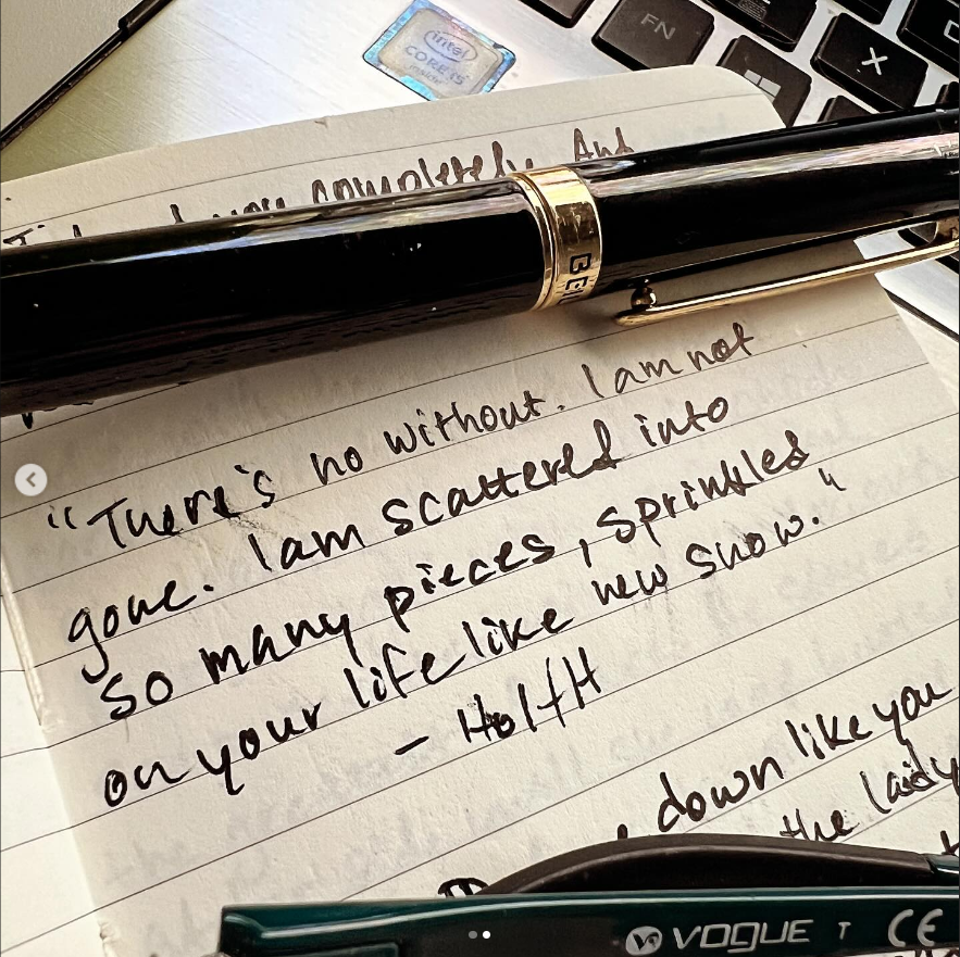theguildwriter's tweet photo. I've done my #compostheap posts on other platforms, but now it's time to start doing them here. I've kept a pocket notebook the past few years and have written down quotes - fiction or not - that have stuck with me as a writer and a person. #hauntingofhillhouse #writers https://t.co/kacfGQOhyh