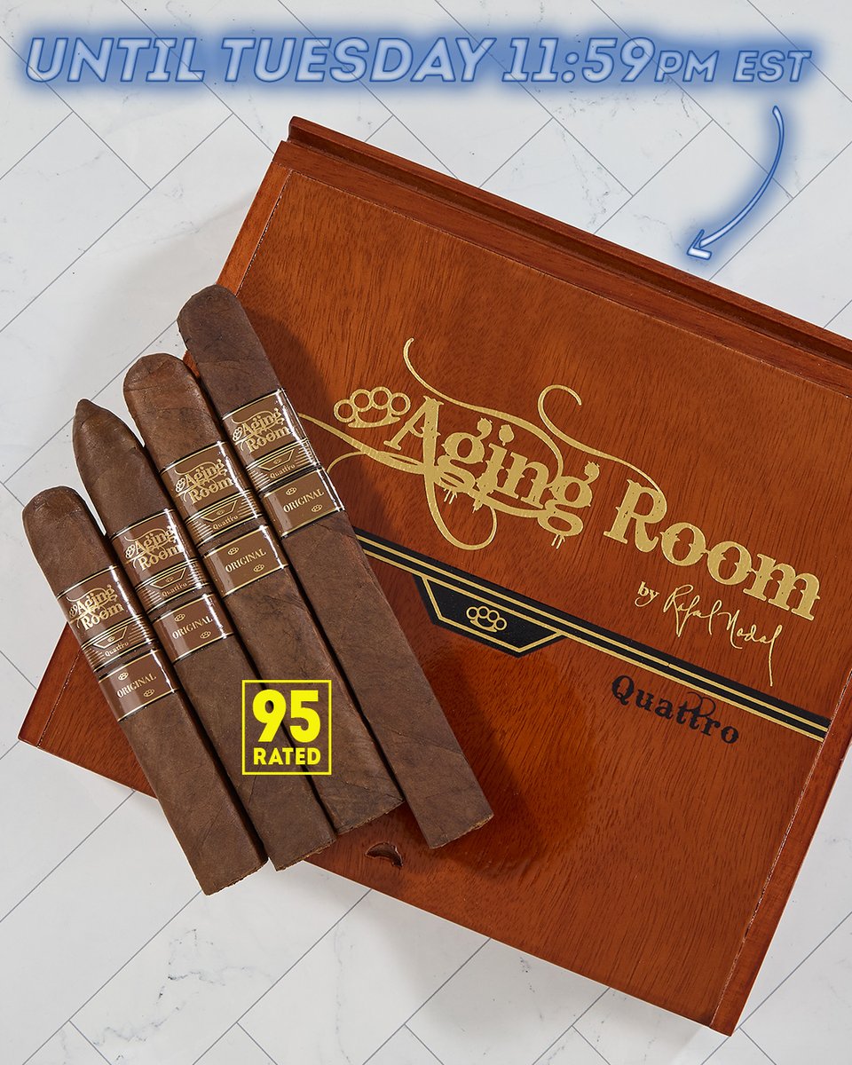 CigarsIntl's tweet photo. https://t.co/Akw2aQ4LEZ
Aging Room Quattro Original continues to dazzle the masses with its 95-rating! Have you tried this OG blend?
#cination #cigarsinternational #cigarinternational #cigars #cigar #cigaraficianado #pssita #cigarsociety #botl #sotl #cigarporn #cigarlife https://t.co/D8uU1vBZOm