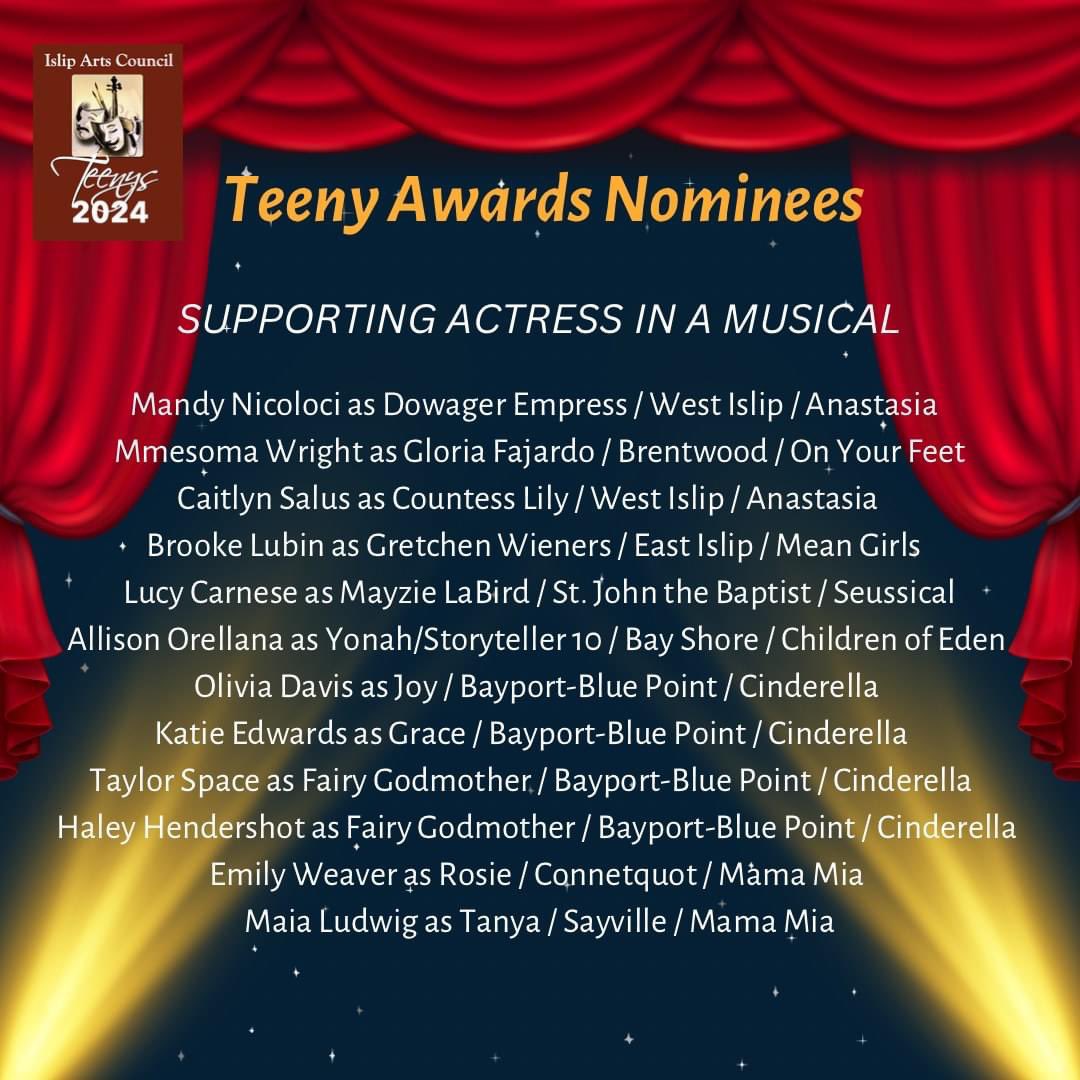 SEA-BBS Community (@bbpseabbs) on Twitter photo πππRed Carpet Alert!!Congratulations to our talented students representing BBPHS at this yearβs Islip Arts Council Teeny Awards Gala!!β¨ππ
<a href="/BBPArtandMusic/">@BBPArtandMusic</a> <a href="/BBPSchools/">Bayport-Blue Point</a> πππRed Carpet Alert!!Congratulations to our talented students representing BBPHS at this yearβs Islip Arts Council Teeny Awards Gala!!β¨ππ
<a href="/BBPArtandMusic/">@BBPArtandMusic</a> <a href="/BBPSchools/">Bayport-Blue Point</a>