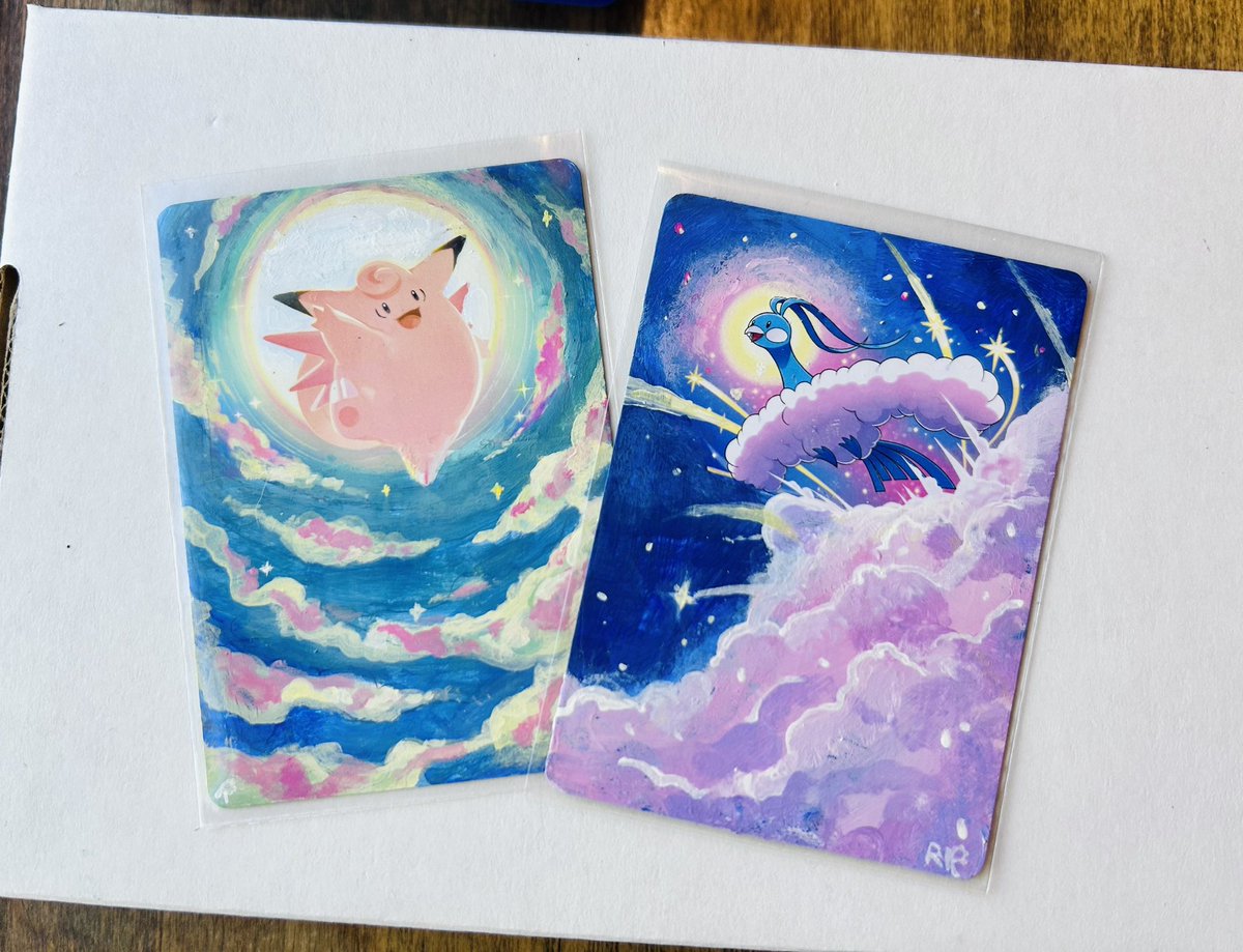 I did two Pokmon TCG paint-overs today and I am having a lot of fun lol