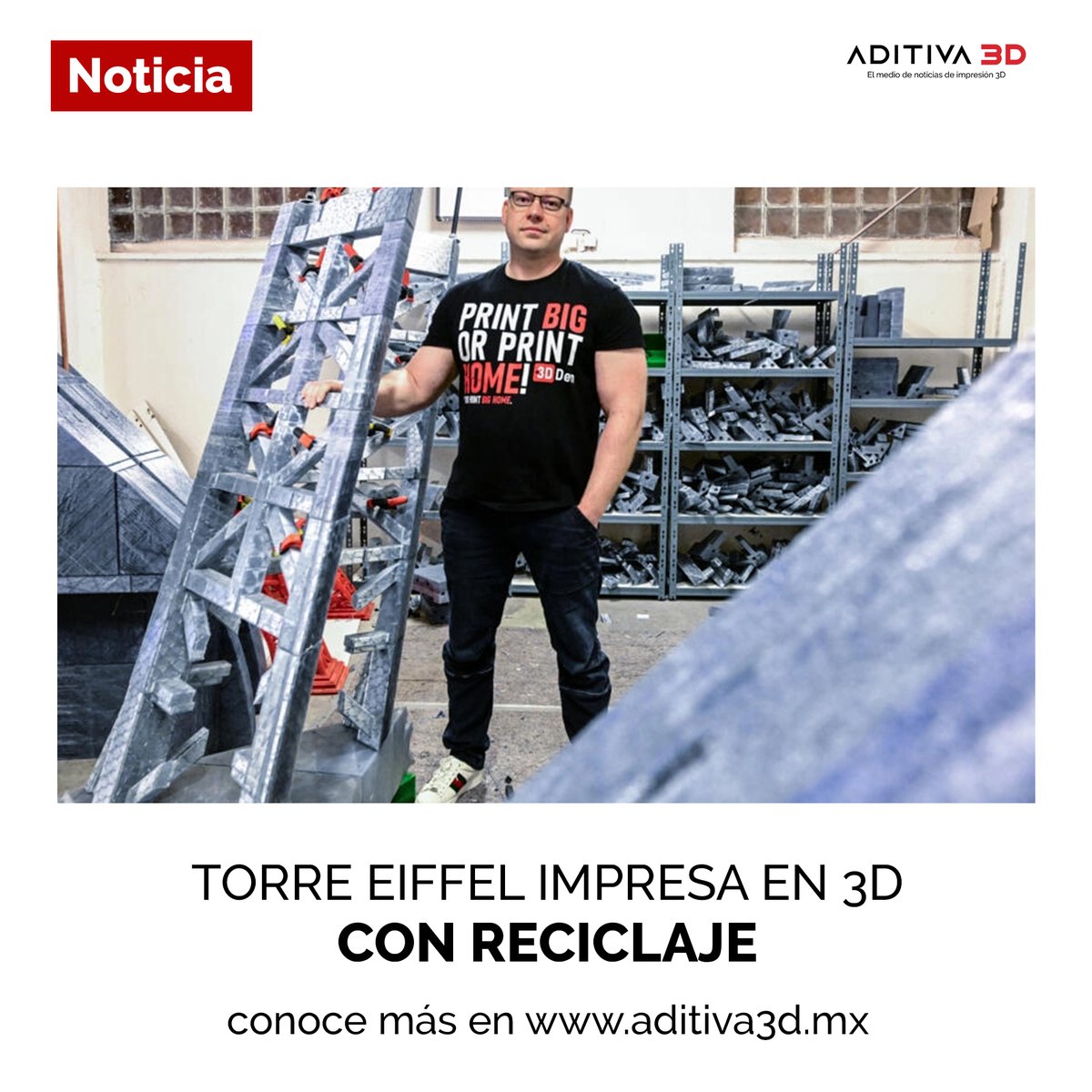 😍TORRE EIFFEL Impresa en 3D con reciclaje😍
🧐Descubre todo sobre la impresión 3D en ⏩ aditiva3d.mx
#impression #3dprint #torre3d #impresion3d #noticias3d #torreeiffel3d