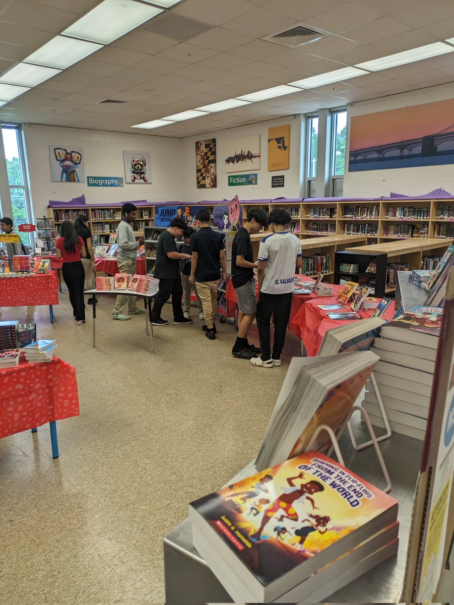 Thanks to <a href="/AMSLibraryReads/">AMS Library</a> Mrs.
McCarty and Mrs. Basilio for the awesome book fair!