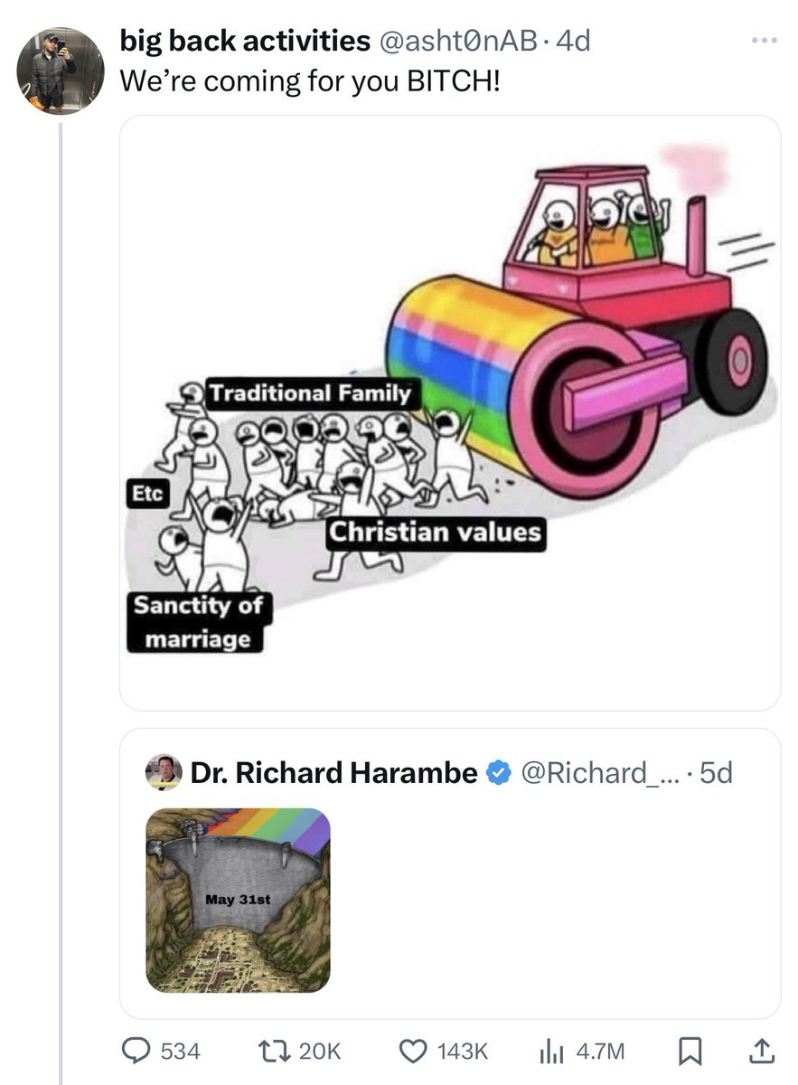 143k likes.

Believe them when they tell you who they are.