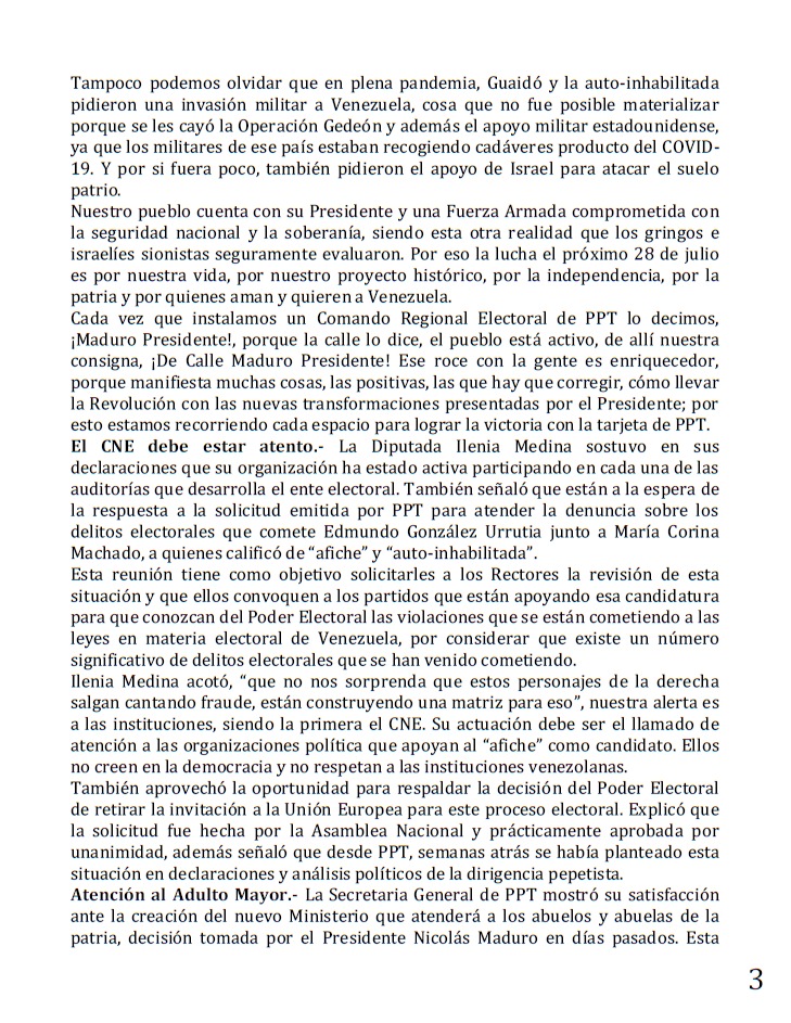pptenlinea's tweet photo. Ilenia Medina: No se debe permitir declaraciones espurias contra Venezuela

Caricom presenta informaciones inexactas sobre gobierno venezolano sin reconocer que fuimos promotores del diálogo con Guyana, haciéndonos ver como agresores. No lo aceptamos.

https://t.co/4zKkWtuEii https://t.co/myWK5O9L5u