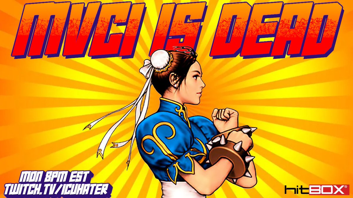 WE ARE LIVE WITH A SPECIAL PC EDITION OF #MVCI IS DEAD!

WE GOT A $100 MONEY MATCH FOR THE MAIN EVENT:

DRIP vs DR CANO!

THERE'S A TON OF FUN FIGHTS ON THE CARD TONIGHT!

GET IN THERE!!
twitch.tv/icuhater
