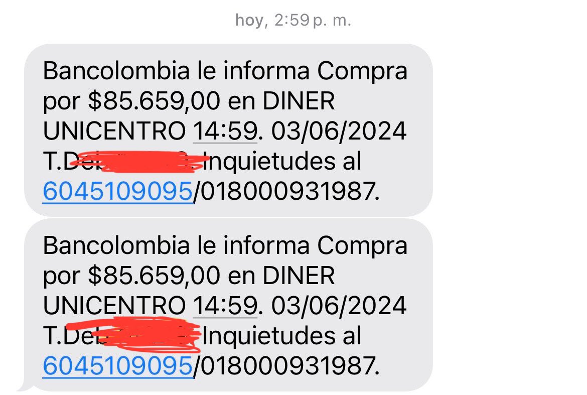 tarazona201's tweet photo. #bancolombia todo el día caído y no pasa en datáfono (tuve que pagar en efectivo) pero sí me descontó dos veces, el mensaje me llegó dos horas después. https://t.co/BavKqbUcr2