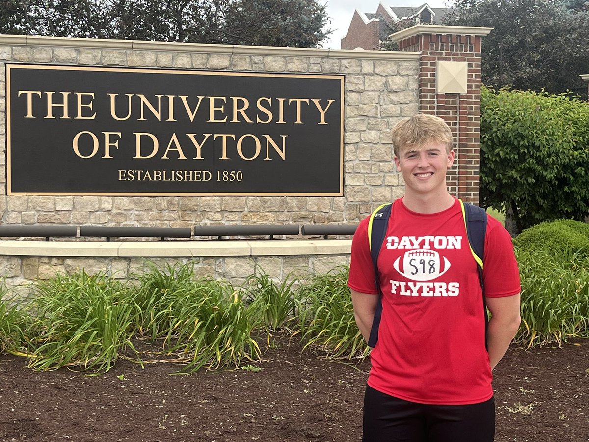 HenrySouthard5's tweet photo. Had a great time competing on Sunday at @DaytonFootball,  Thank you to @Coach_Amakihe &amp; @John_bowes_  for speaking with me after the camp! 
@LancasterCoach @YHSPatriotsFB https://t.co/CJwiv1KSOa