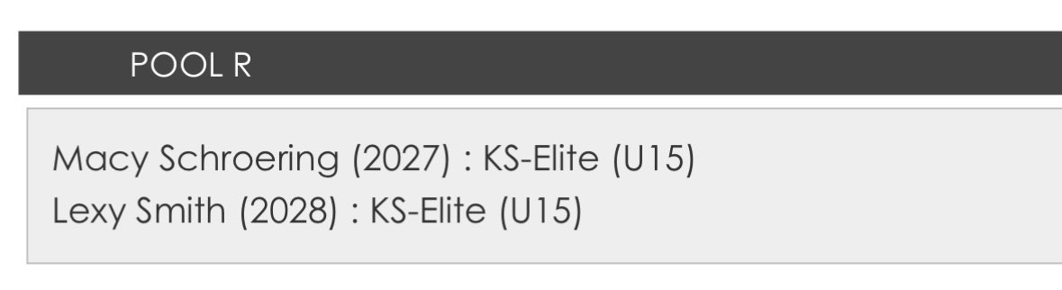 Kansas Elite WBB (@kansaselitewbb) on Twitter photo Congratulations to our Pool Allstars from <a href="/USJN/">USJN</a> Battle at the Border, as voted by opposing coaches.
<a href="/kallynn_s/">kallynn stroup</a> <a href="/mallieirsik/">Mallie Irsik</a> <a href="/HLester_2026/">Hannah Lester</a> <a href="/Avereehenshaw26/">Averee Henshaw</a> @lexysmith_ball & Macy Schroering Congratulations to our Pool Allstars from <a href="/USJN/">USJN</a> Battle at the Border, as voted by opposing coaches.
<a href="/kallynn_s/">kallynn stroup</a> <a href="/mallieirsik/">Mallie Irsik</a> <a href="/HLester_2026/">Hannah Lester</a> <a href="/Avereehenshaw26/">Averee Henshaw</a> @lexysmith_ball & Macy Schroering