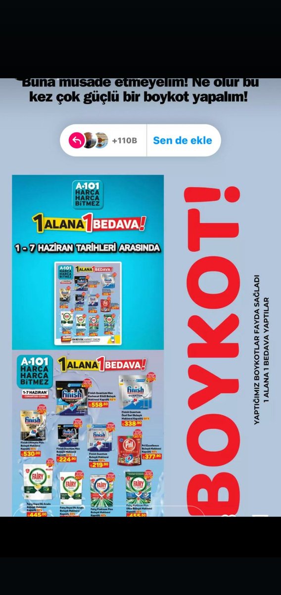 guler544's tweet photo. Boykotu önemseyelim https://t.co/WxPI2Pdbqb
