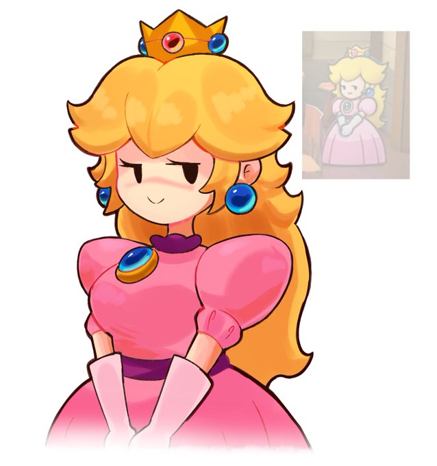 「princess peach white gloves」Fan Art(Latest)