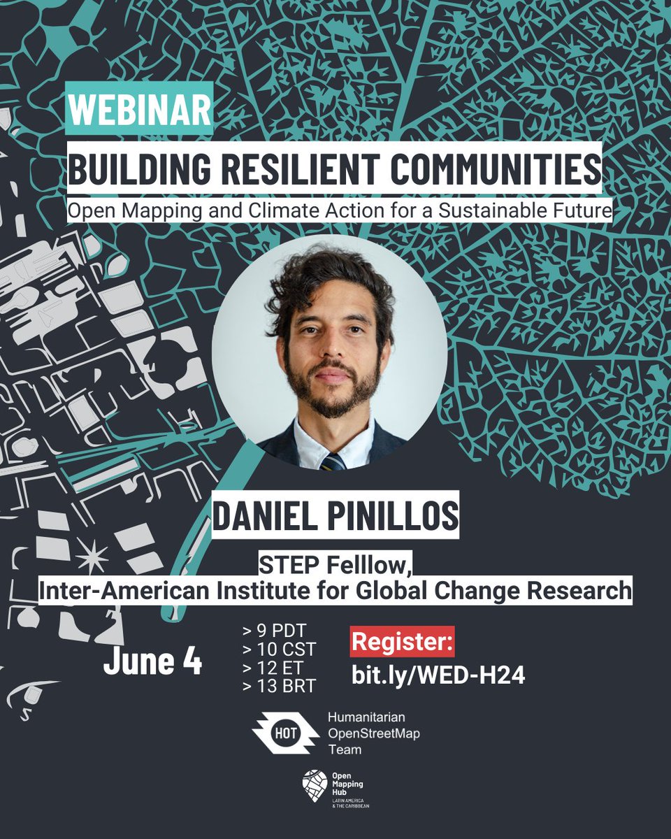 hotosm's tweet image. Are you ready for tomorrow&apos;s webinar?  We will have great guests discussing the intersection between #OpenMapping, #ClimateAction, and #ResilientCommunities for #WorldEnvironmentDay! 

📅 June 4 | 4 pm UTC 
 🔗There&apos;s still time to register here → bit.ly/WED-H24
