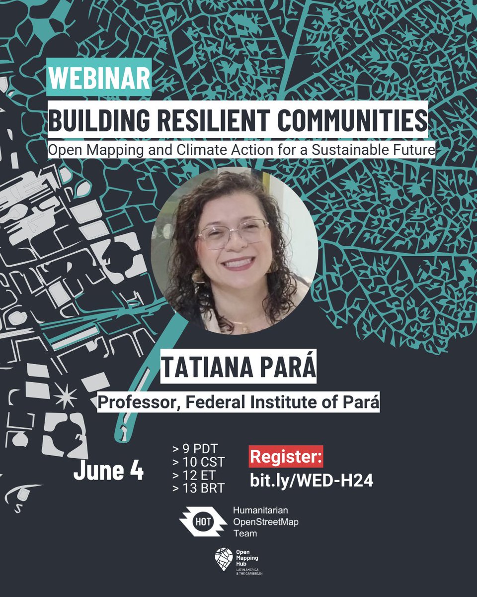 hotosm's tweet image. Are you ready for tomorrow&apos;s webinar?  We will have great guests discussing the intersection between #OpenMapping, #ClimateAction, and #ResilientCommunities for #WorldEnvironmentDay! 

📅 June 4 | 4 pm UTC 
 🔗There&apos;s still time to register here → bit.ly/WED-H24