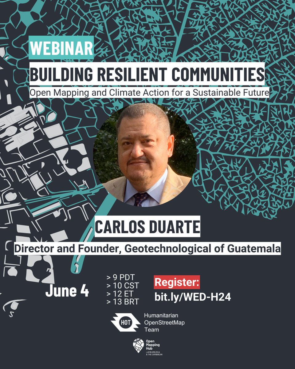 hotosm's tweet image. Are you ready for tomorrow&apos;s webinar?  We will have great guests discussing the intersection between #OpenMapping, #ClimateAction, and #ResilientCommunities for #WorldEnvironmentDay! 

📅 June 4 | 4 pm UTC 
 🔗There&apos;s still time to register here → bit.ly/WED-H24