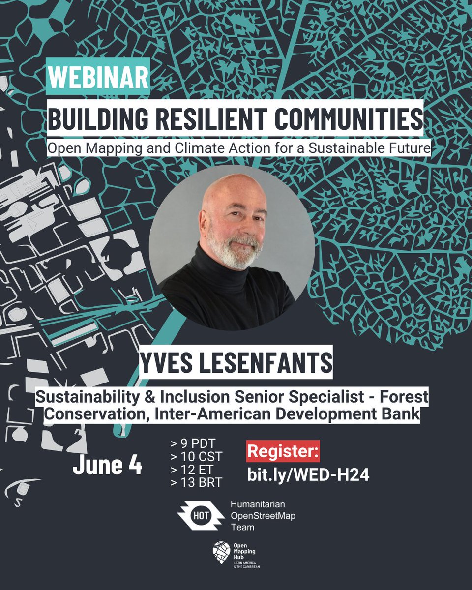 hotosm's tweet image. Are you ready for tomorrow&apos;s webinar?  We will have great guests discussing the intersection between #OpenMapping, #ClimateAction, and #ResilientCommunities for #WorldEnvironmentDay! 

📅 June 4 | 4 pm UTC 
 🔗There&apos;s still time to register here → bit.ly/WED-H24