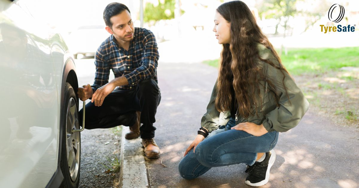 Tyresafe's tweet image. Educating young drivers about tyre safety is a key part of their driver training. By emphasising the importance of regular tyre checks and maintenance, we help them become safer, more confident drivers. #TyreSafety #YoungDrivers #DriverTraining