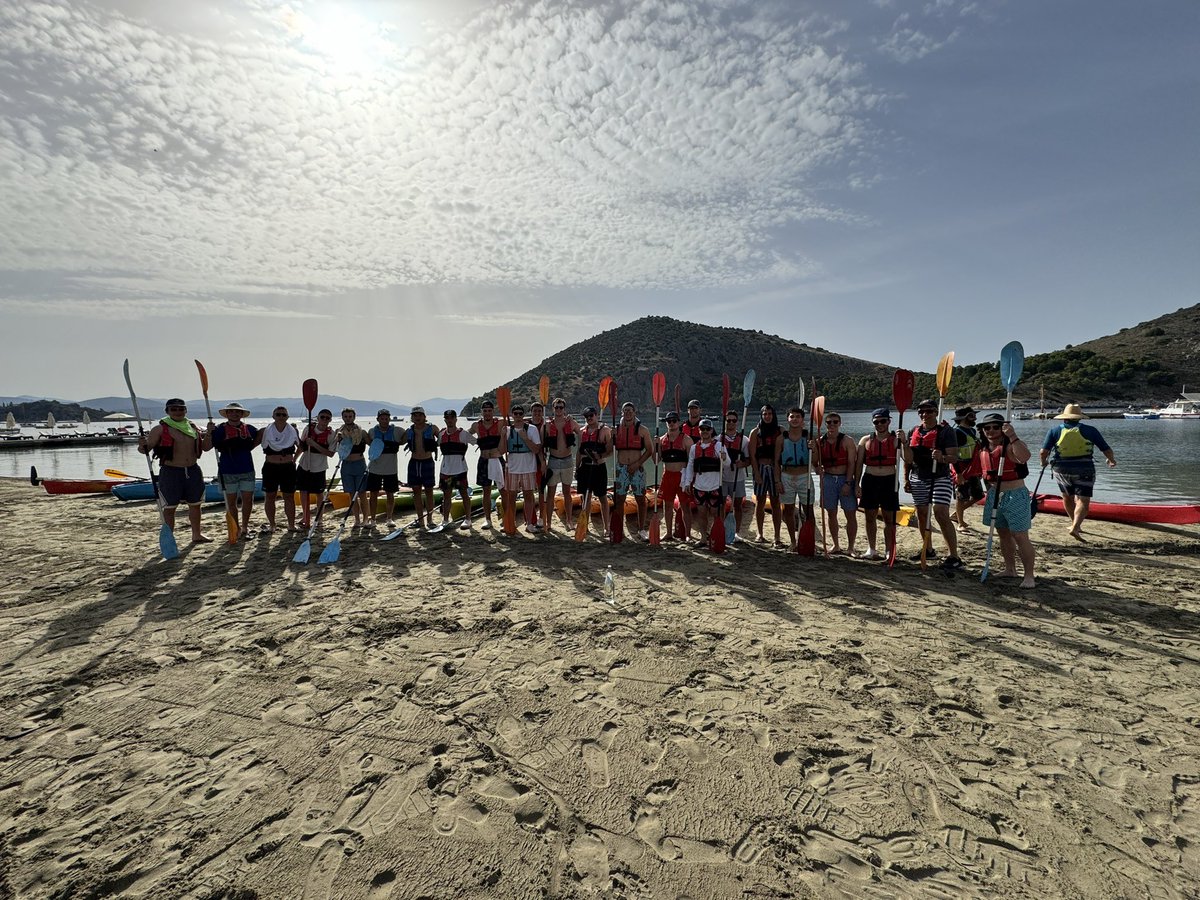 HobartLacrosse's tweet photo. Our last day we spent the morning kayaking around the island 🛶  We toured around the Fortress of Palamidi 🏰 and walked around Nafplio! The Statesmen make the trip back to the states in the morning! We want to thank everyone involved to make this incredible trip possible! https://t.co/u8HisvEKBp
